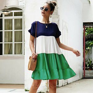 Ruffle Hem Baby Doll Dress NWOT